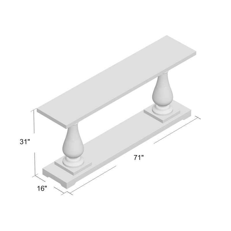 Ophelia & Co. Farrer 71" Solid Wood Console Table & Reviews | Wayfair